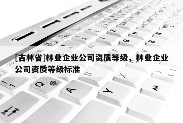 [吉林省]林业企业公司资质等级，林业企业公司资质等级标准