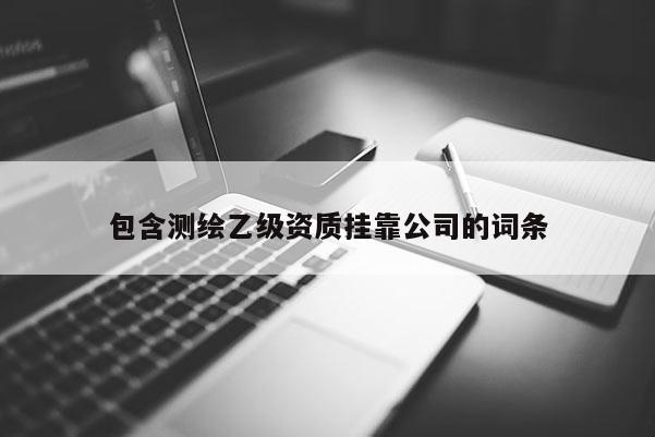 包含测绘乙级资质挂靠公司的词条